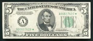 FR 1959-A* 1934-C $5 ** FRN AMs }T`[ZbcB{Xg XF 2 m *A