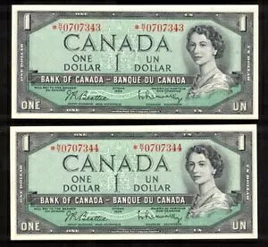 2X 1954 Ji_ 1 hA BR *N/Y 0707343-44 CH UNC