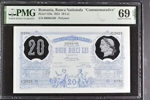 [}jA 20 C 2021 P126 UNC - tH_[t|}[ / PMG Superb GEM69EPQ / yA x2