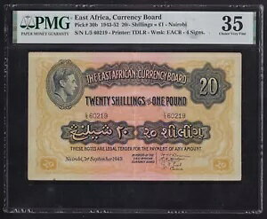 ���A�t���J --- 20 �V�����O 1943 ---- VF -- PMG 35 -----