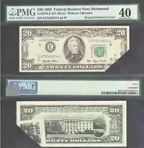 $20 1993 FRN ܂ڃG[ PMG EF 40