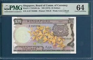 �V���K�|�[�� 25 �h���A1972�AP 4�APMG 64 UNC