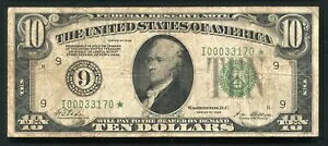 FRB 2000-I* 1928 $10 *STAR* FRN uNUMERICAL GOLD ON DEMANDv ~l\^B~lA|X