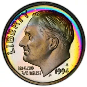 PR68DCAM 1994-S 10C ���[�Y�x���g �V���o�[ �v���[�t �_�C���APCGS Trueview - ���C���{�[ �g�[��!