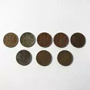 桐1銭、銅貨、大正9年、大正10年、大正11年、大正12年、