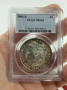 1881 S MS 62 PCGS K h n $1 oeB Eh C[O 1 