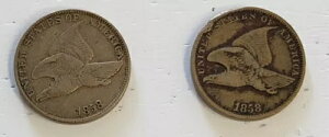 DUO (2 COINS)1858 �啶��&������ �t���C���O�C�[�O�� �Z���g FINE