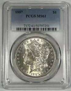 1887 [K Vo[ 1 h RC PCGS MS 61 (3)