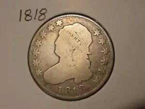 1818 キャップド バスト クォーター 魅力的なタイプ コイン 送料無料