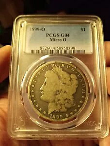 1899 O モーガン シルバー ダラー PCGS G04 * 素晴らしいコイン * コイン 1899-O G-04 マイクロ O