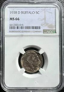 1938-D obt@[ jbP 5c NGC MS66 ʃRC (#1623a-1)