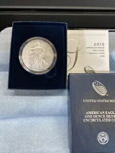 2015-W UNC �A�����J�� �C�[�O�� �V���o�[ �R�C�� COA & OGP �t�� (ES7)