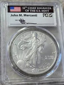 2001 $1 �V���o�[ �C�[�O�� PCGS ��� ������ �W���� �����J���e�B �T�C������ �t���b�O ���x��