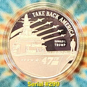 Disme TAKE BACK AMERICA �h�i���h J. �g�����v 1 �I���X 999 �t�@�C�� �V���o�[ �R���N�^�u�� ���E���h