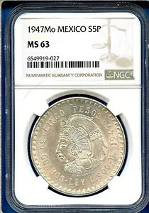 1947 Mo LVR NGC MS63 Vo[ 5 y\ S5P VR y\ NAEebN RC MS-63