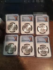 1983 メキシコ 1 オンス シルバー リベルタ MD66 NGC