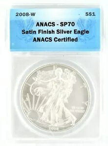 2008 W �V���o�[ �C�[�O�� �o�[�j�b�V�� �T�e���d�グ �F�� ANACS SP70 �X���u �R�C��