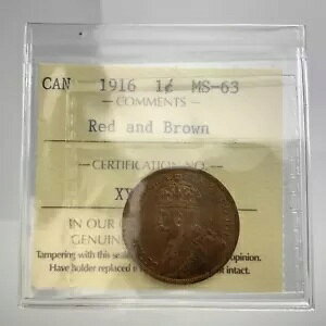 1916 N Ji_ 1 Zg [W yj[ RC ԂƒF MS-63 O[h ICCS GG549