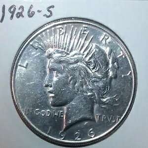 1926-S Peace Silver Dollar �ו��ɂ܂ł�������������i (BU) �s�ρI