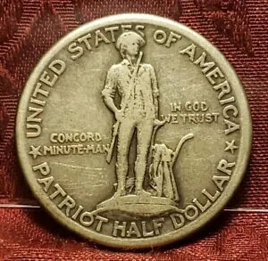 1925 パトリオット シルバー ハーフダラー、レキシントン コンコード 1500 周年記念コイン