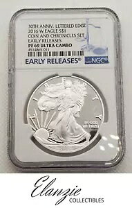 2016-W �v���[�t �V���o�[ �C�[�O�� NGC PF69 ER �� 30 �N ���[�K�� �R�C�� & �N���j�N���Y �Z�b�g���