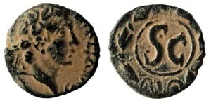 ??�I�[�K�X�^�X?-���?-5/4BC-AE 20mm/6.87g-F/VF-SCARCE-BIBLICAL-ANTIOCH-T_G_COINS