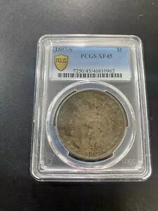1897 S ���[�K�� �h�� PCGS XF-45 - ���ǂ����t - �V���o�[ - �F��X���u - $1