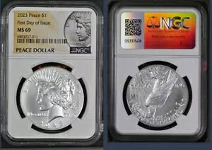 2023 (P) �s�[�X�_���[ NGC MS69 FDOI MINT PACKAGING INC