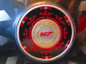 2023 CASINO ROYALE �W�F�[���Y �{���h 007 �|�[�J�[ �`�b�v 1 �I���X �V���o�[ �R�C�� �J�[�h�t�� $1 �c�o��