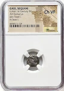�M���V���̌Ñ��� GAUL SEQUANI �I���O 1 ���I���� AR Quinarius NGC Ch VF