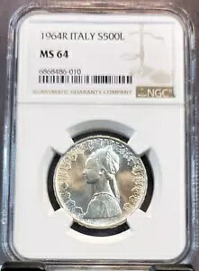 1964 C^A Vo[ 500  S500L lTX E[} NGC MS 64 uCg BU RC
