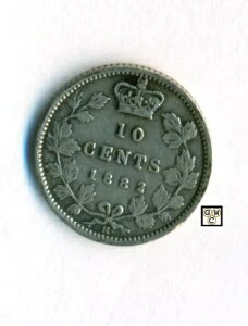 �J�i�_ 1882 H 10 �Z���g �R�C�� V.F