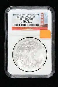 2012-(S) Silver Eagle NGC MS70 �̏������[�X�� SF �����ǂŔ��\ SF Paper 40T2