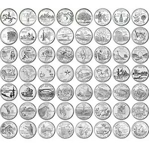 1999-2009 50 STATES & TERRITORIES QUARTERS 56 �Z�b�g P & D �~���g ������