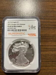 2019-W �A�����J�� �V���o�[ �C�[�O�� ASE $1 NGC �v���[�t 69 �E���g�� �J���I �V�J�S ANA ����