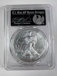 2018 SILVER EAGLE PCGS MS70 Thomas Cleveland ���t�@�[�X�g�X�g���C�N�ɏ��� - 1/1000