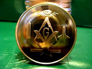 10 x �t���[���C�\�� 1 �I���X 39 mm �t�@�C�����A�R�C�� MASONIC 10 ���n�����E���h�~���g