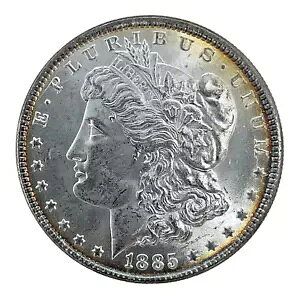 1885-P �����K�� �_���[ BU/UNC/MS ���� �g�[�j���O 90% �V���o�[ $1 �č��R�C�� #1713