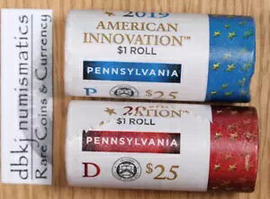 2019 P&D American Innovation Pennsylvania $1 ���[�� (���v 50 �R�C��) - Unc
