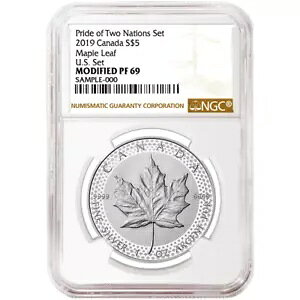 2019 �C���v���[�t $5 �V���o�[ �J�i�f�B�A�� ���[�v�� ���[�t NGC PF69 �u���E�� ���x�� �v���C�h ...