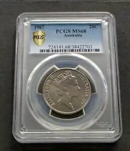 1987 I[XgA 20c gDGeB Zg RC - GUxX 2  - ᒒ - PCGS MS68