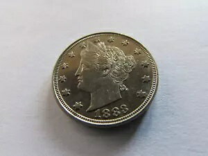 1883 ノー セント リバティ V ニッケル フィラデルフィア ミント 5 セント コイン MS UNC 5c