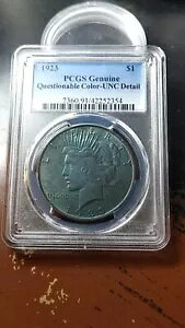 1923 s[X Vo[ _[ PCGS UNC ڍ ^킵F O[ 4680
