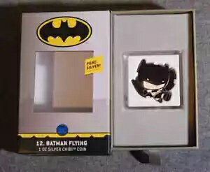 2021 ニウエ ジャスティス リーグ ちびコイン - フライング バットマン 12th DC 1 オンス シルバー
