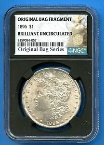 1896 P NGC モルガン ドル シルバー 米国造幣局未流通 BU コインバッグの破片 1896-P