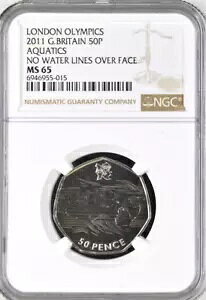 2011 �I�����s�b�N���j 50 �y���X MS65 NGC �p�������h�����R�C��������