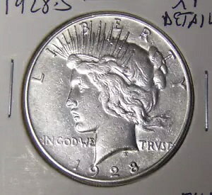 1928-S Peace Silver Dollar XF ���ς݃T���t�����V�X�R�����ǃR�C�� (8424)
