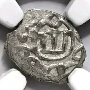 Dawlat Giray I MONGOLIA NGC MS-61 Giray Khans 1550 AD �V���o�[ Akce �N���~�A �e�C�^�[�Y