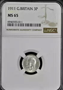 1911 3p W[W V Vo[ NGC MS65 CMXʃX[yX