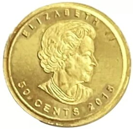 2015 ゴールド カナダ 1 グラム 999.9 ゴールド 50 セント メープル リーフ ロイヤル カナダ ミント コイン